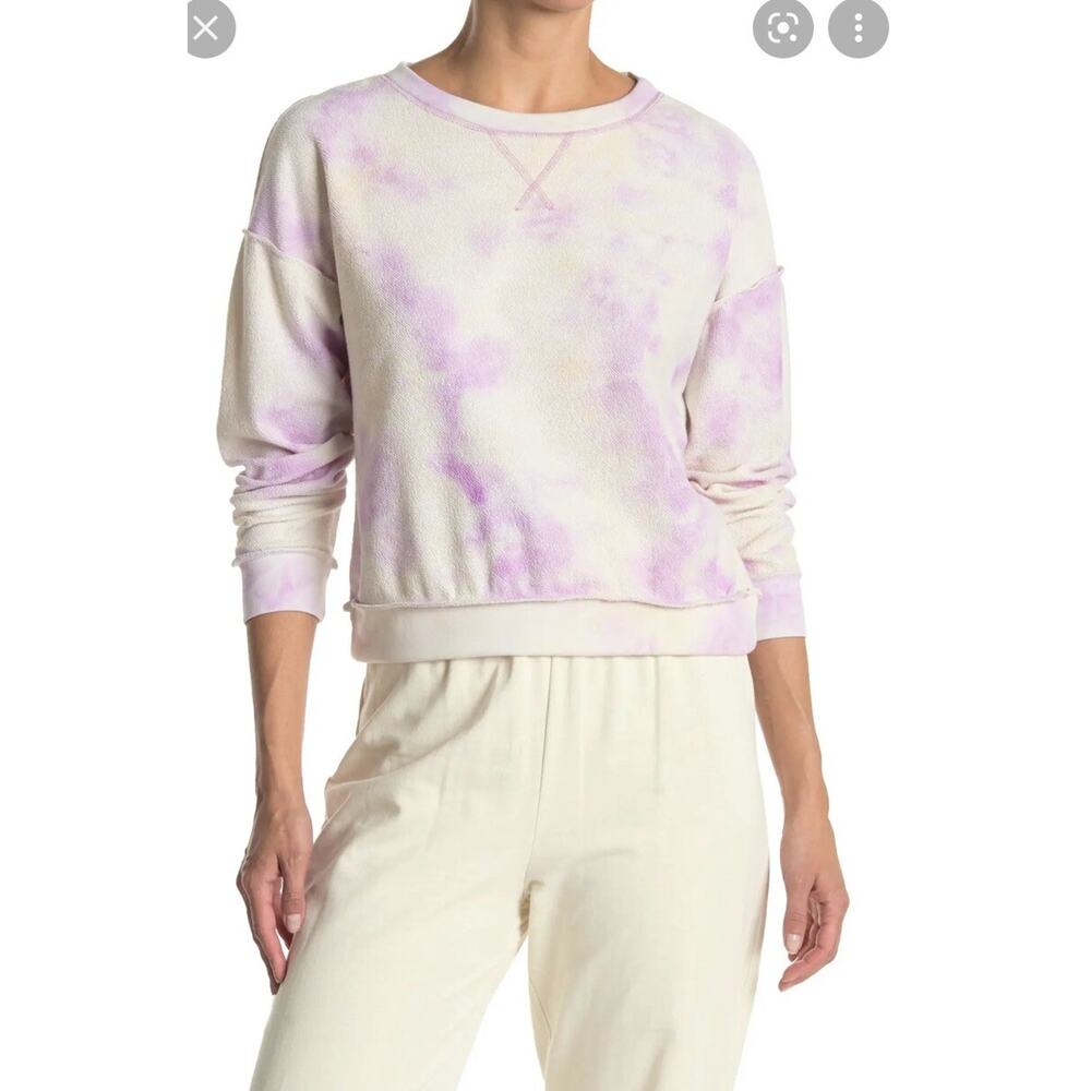 Kirious Reverse Tie dye crew neck sweatshirt sweater L in pastel colors A004627